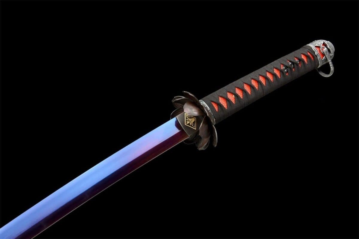 Katana Azul Hoja Roja