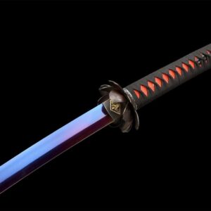 Katana Azul Hoja Roja
