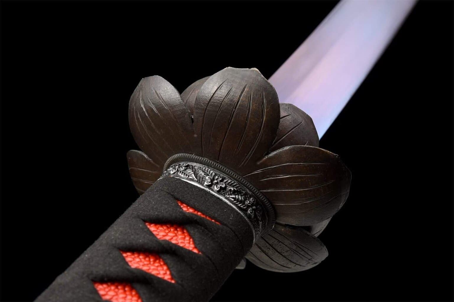 Katana Azul Hoja Roja