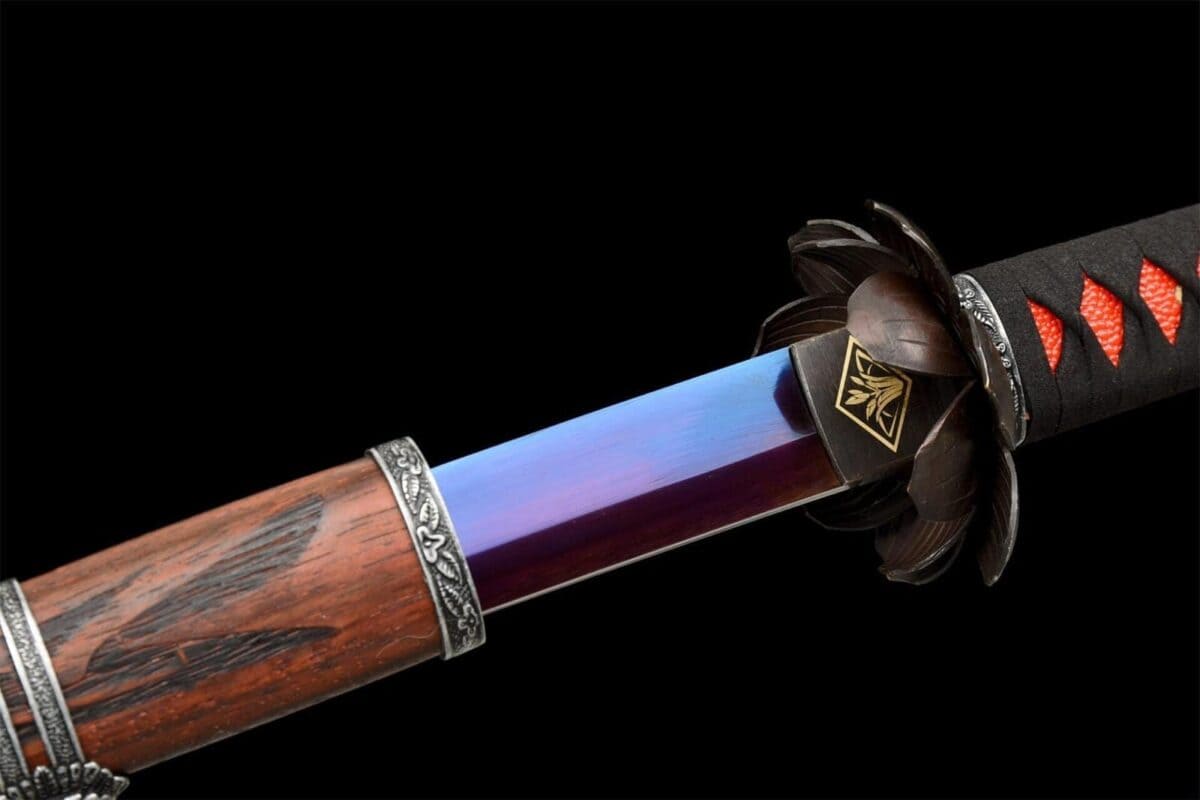 Katana Azul Hoja Roja