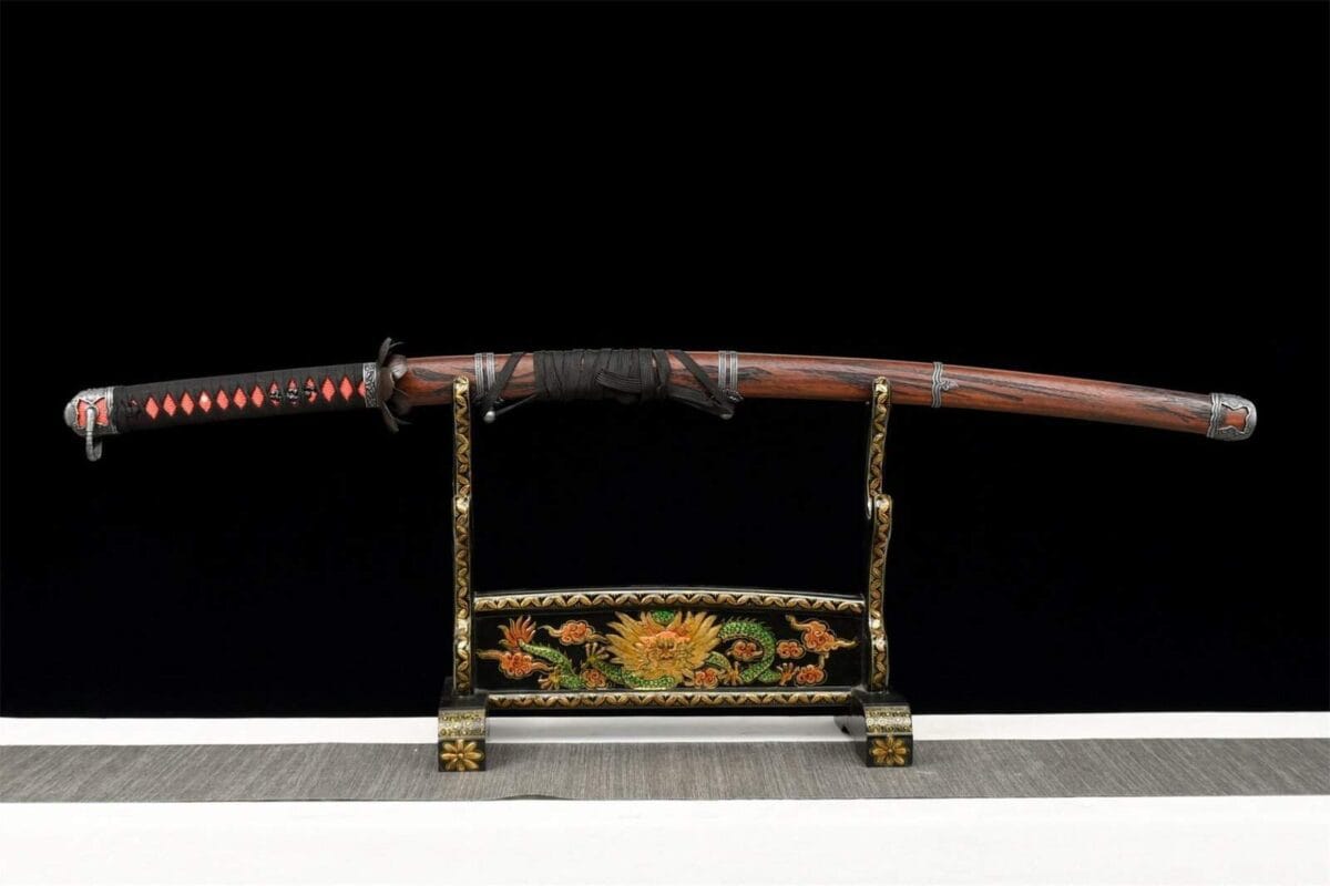 Katana Azul Hoja Roja
