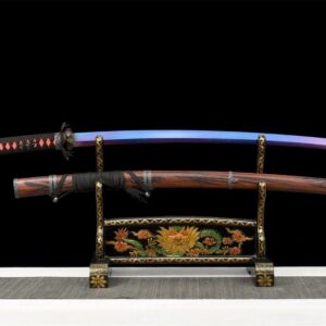 Katana Azul Hoja Roja