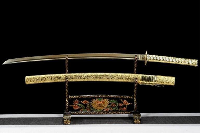 Katana Hoja Dorada, Katana Barata, Artesanal