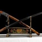 Katana Marrón - Acero ennegrecido T10