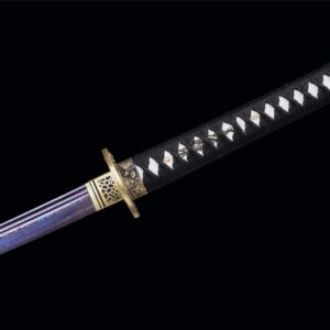 Katana con hoja morada