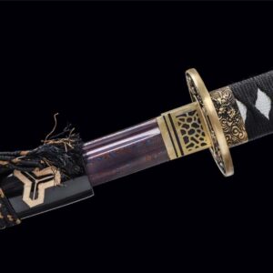 Katana con hoja morada
