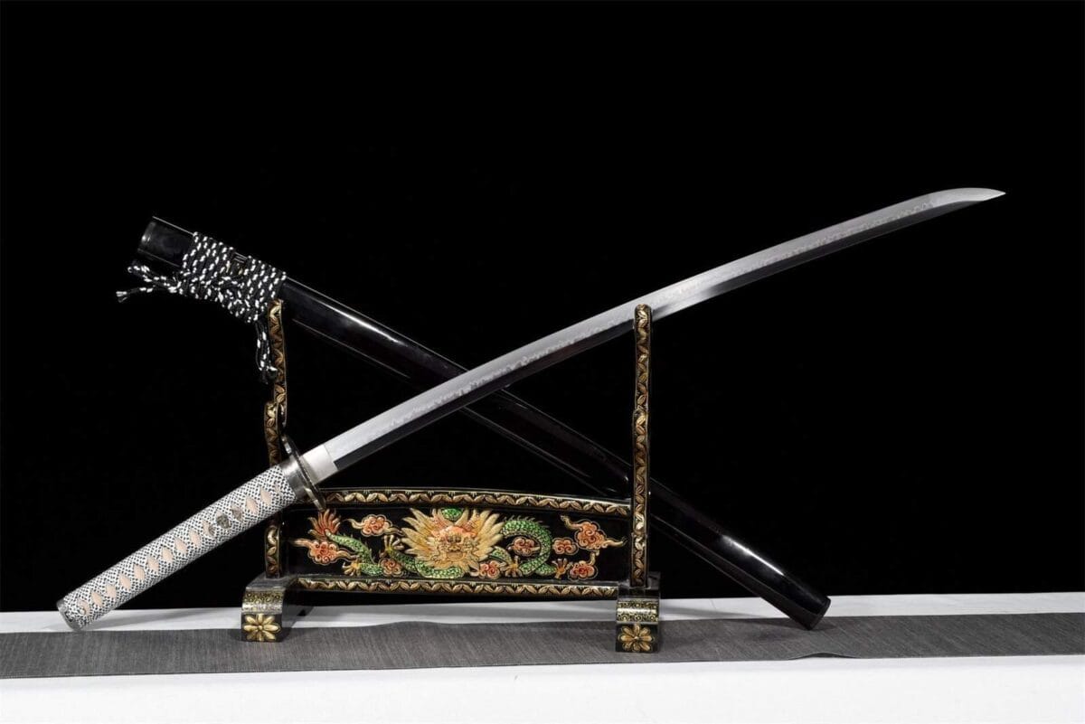 Katana Negro Plata