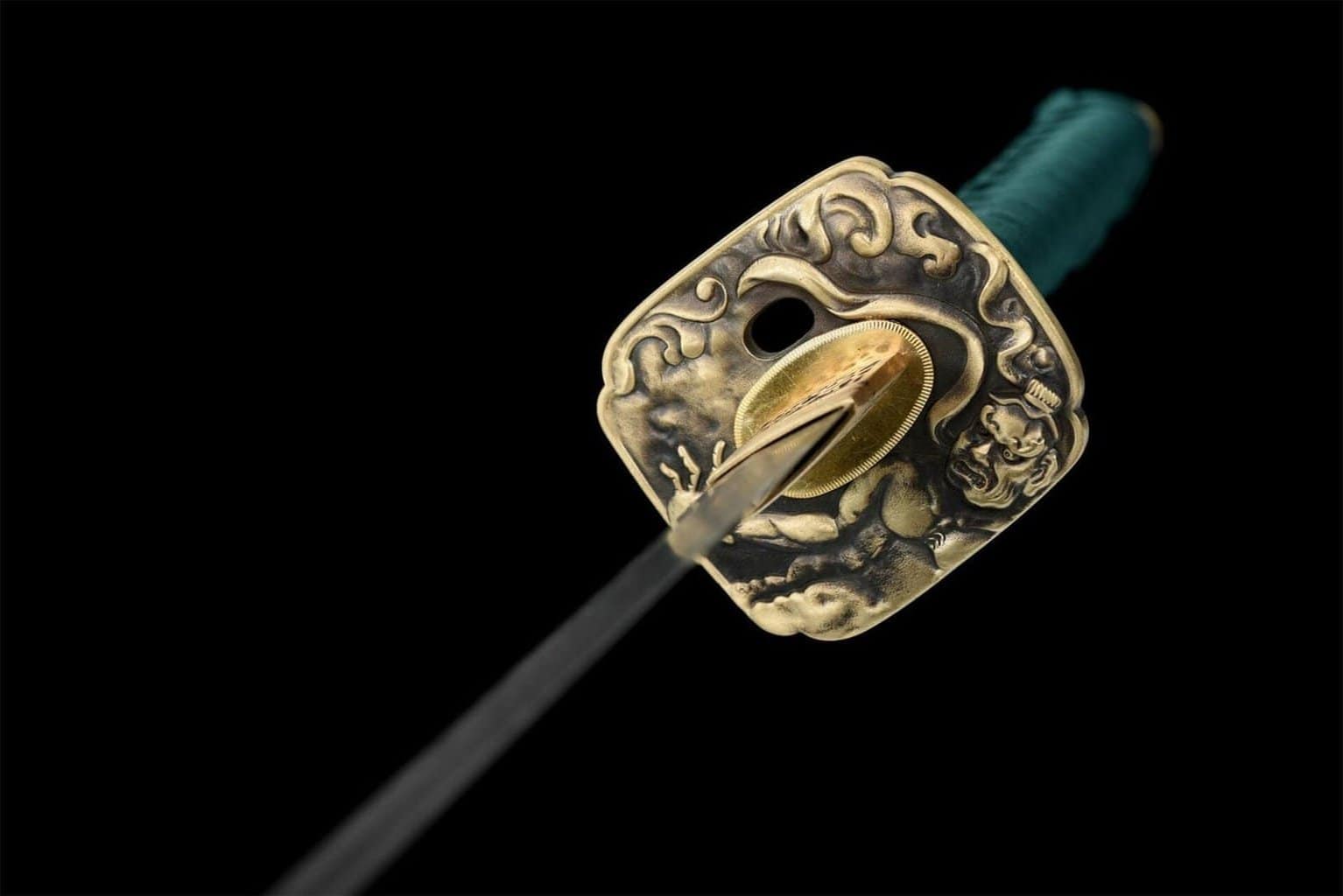 Katana Negra y Verde