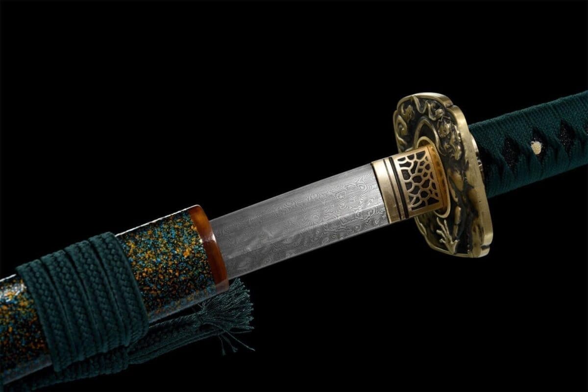 Katana Negra y Verde