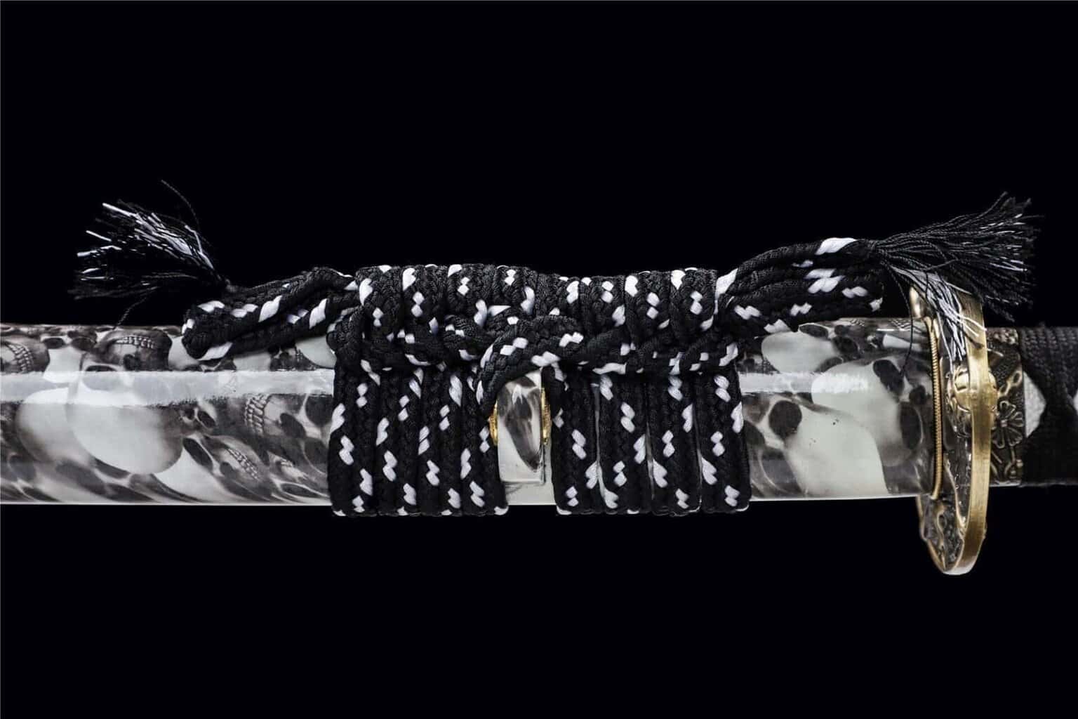 Katana Negra Funda Blanca