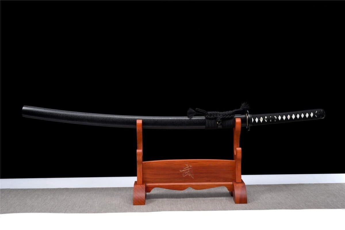 Katana Negra Hoja Blanca