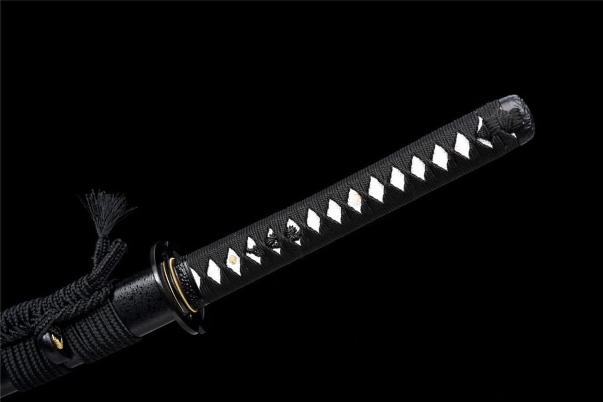 Katana Negra Hoja Blanca