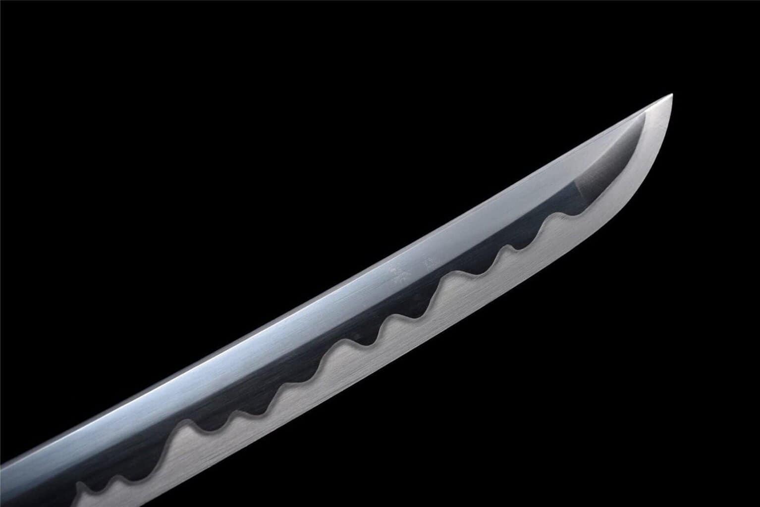 Katana Negra Hoja Blanca