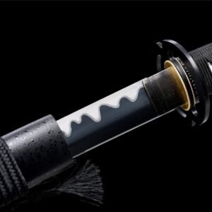Katana Negra Hoja Blanca