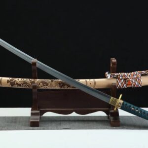 Katana Sable Verde, Hoja Afilada, Forjada a Mano