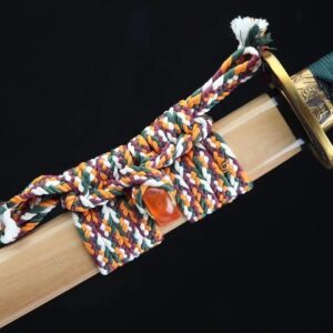 Katana Sable Verde, Hoja Afilada, Forjada a Mano