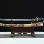 Katana Sable Verde, Hoja Afilada, Forjada a Mano