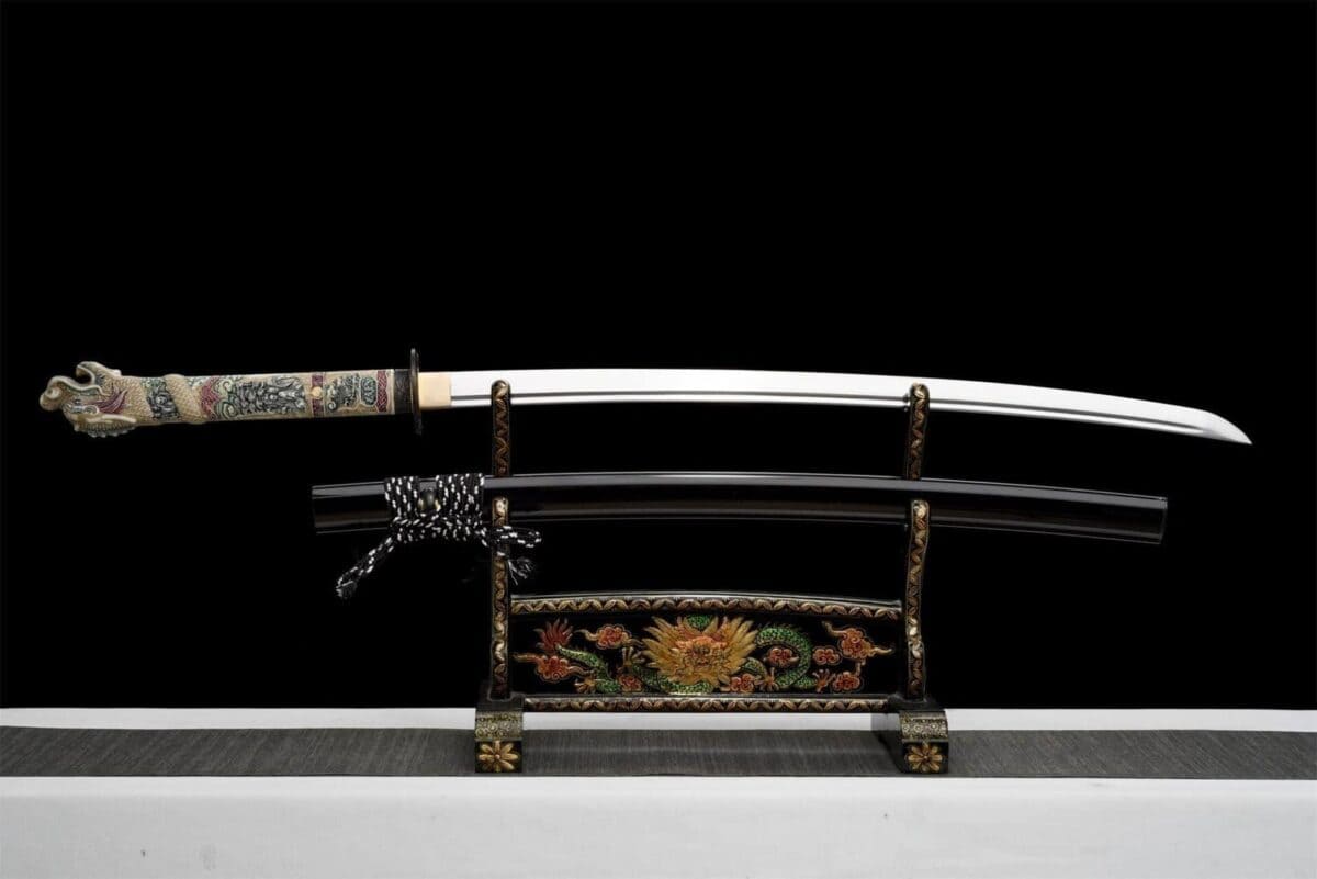 Katana de Corte con Filo de Muñeca de Dragón