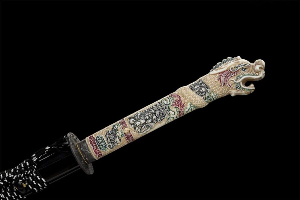 Katana de Corte con Filo de Muñeca de Dragón