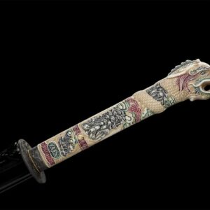Katana de Corte con Filo de Muñeca de Dragón