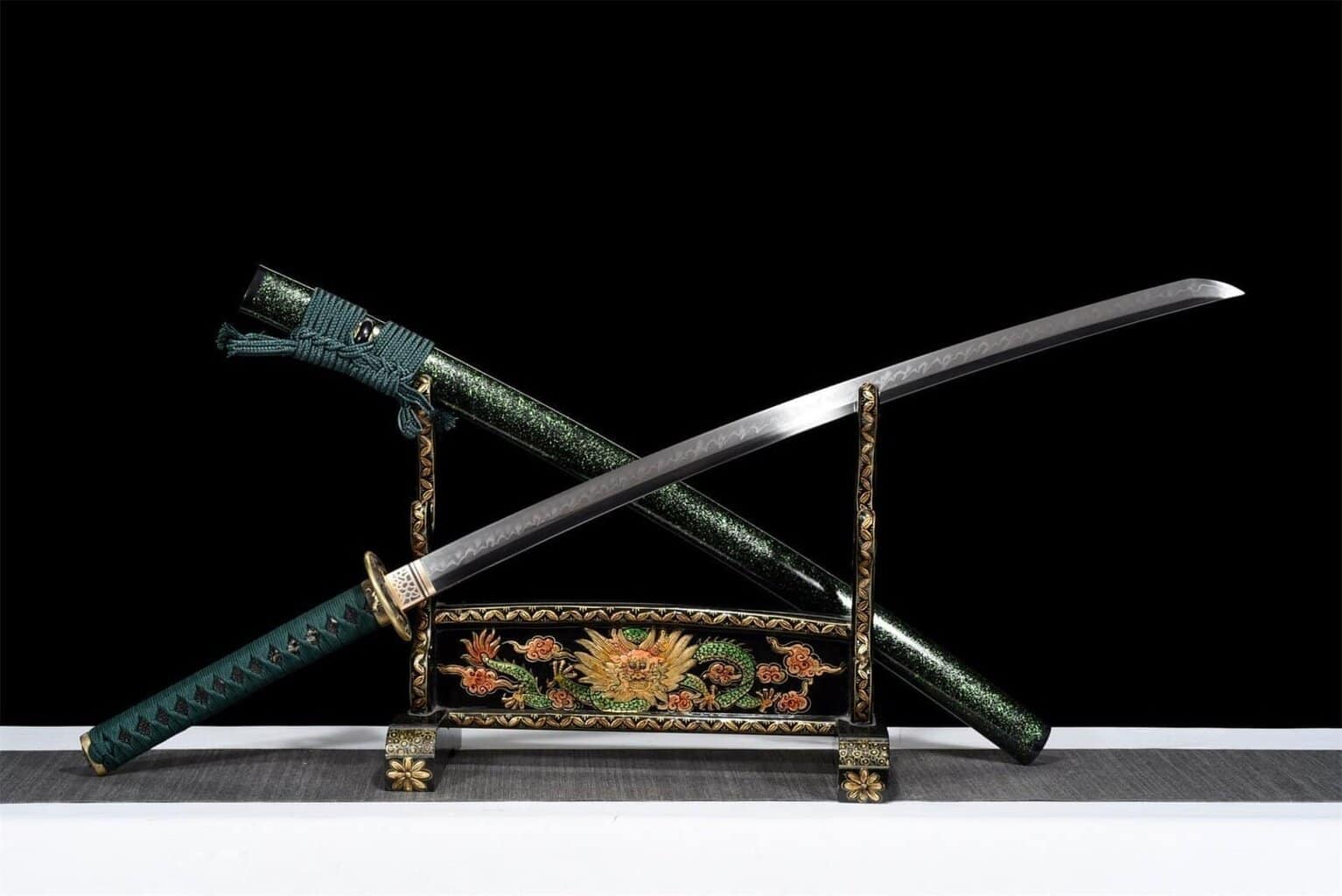 Katana Verde y Negra