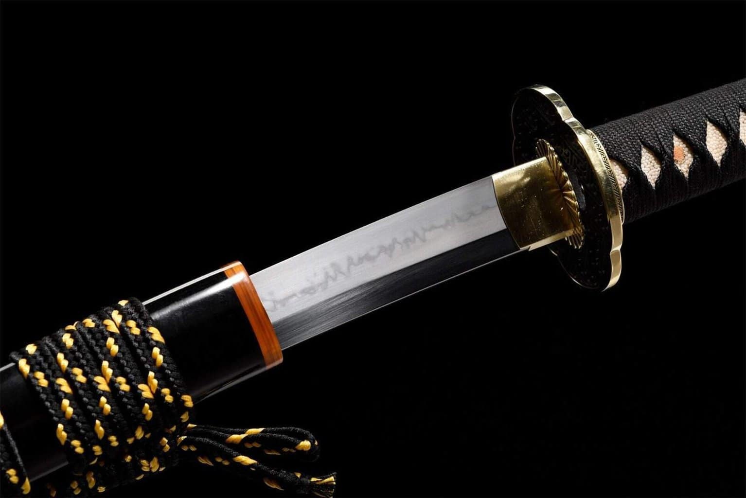 Espada Japonesa Blanca y Negra, Acero T10