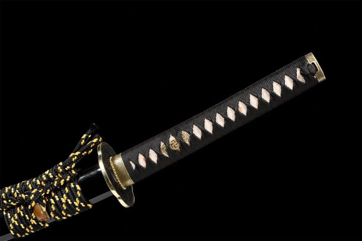 Espada Japonesa Blanca y Negra, Acero T10
