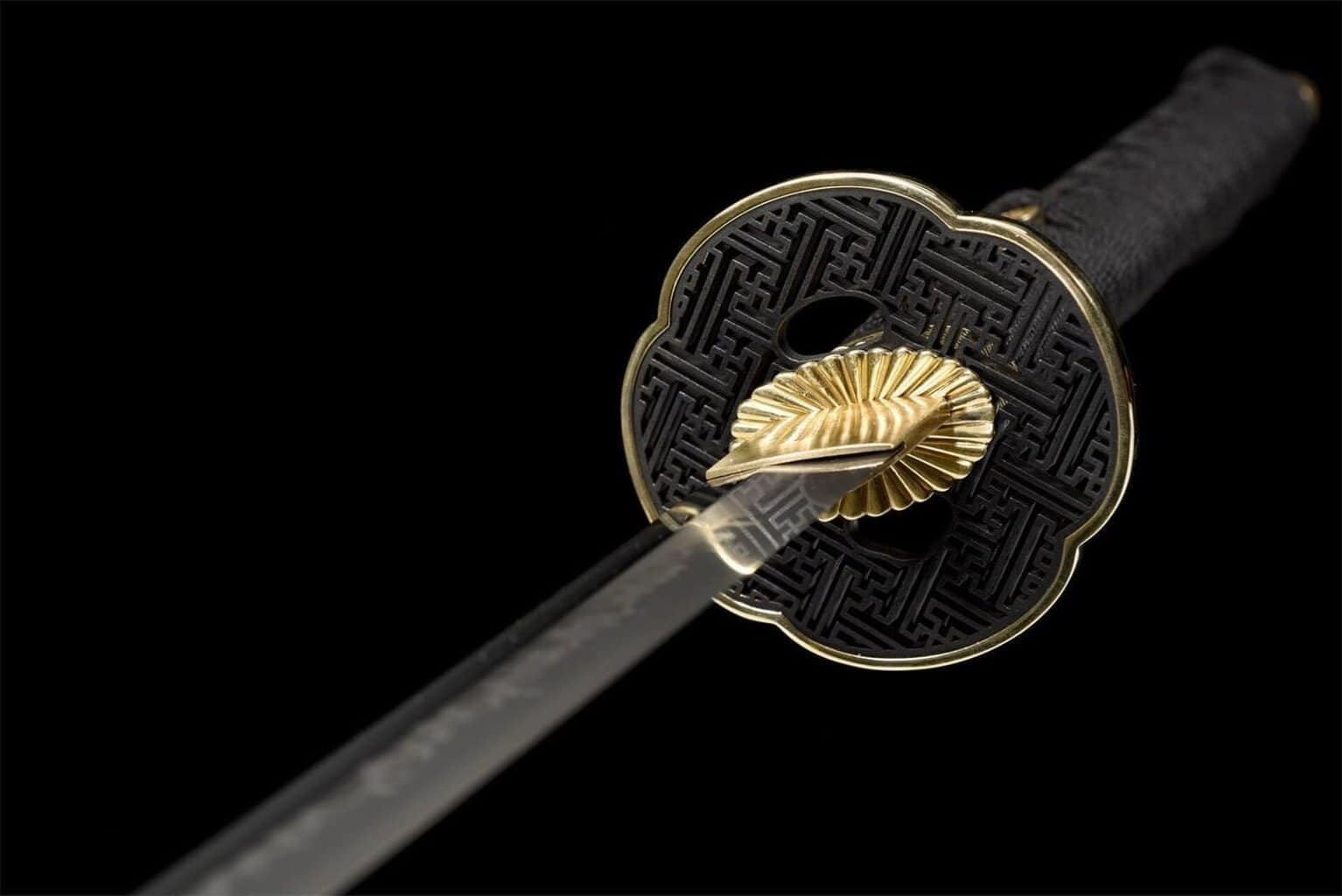 Espada Japonesa Blanca y Negra, Acero T10