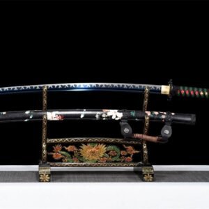 Acero Azul T10 Espada Japonesa Genuina Hamon