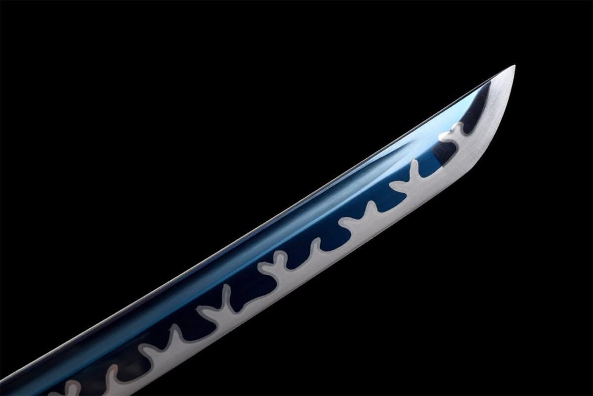 Acero Azul T10 Espada Japonesa Genuina Hamon