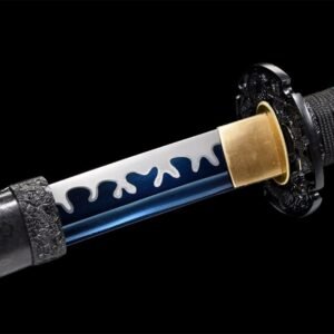 Acero Azul T10 Espada Japonesa Genuina Hamon