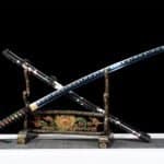 Acero Azul T10 Espada Japonesa Genuina Hamon