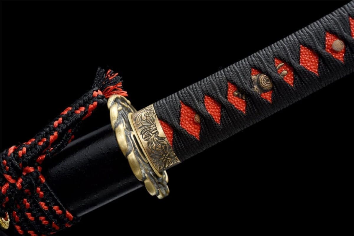Sable Japonés Rojo y Negro