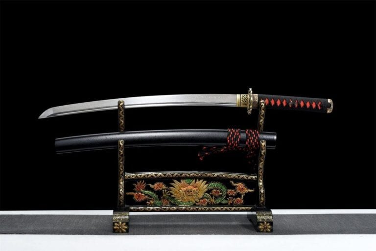 Sable Japonés Rojo y Negro