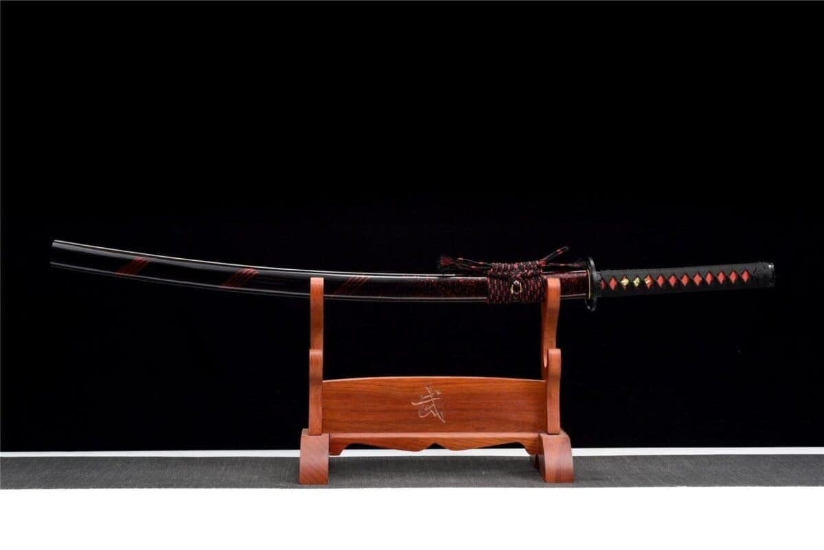 Espada Japonesa Negra y Roja