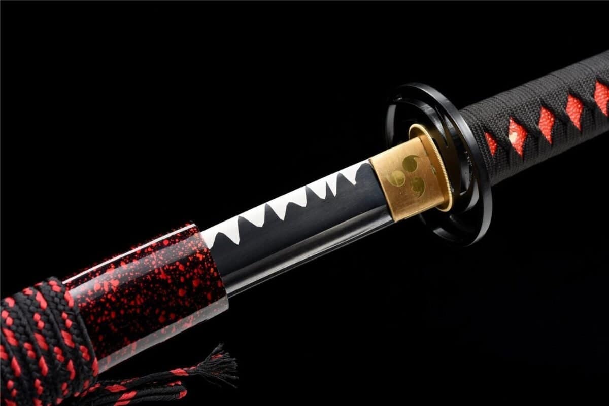 Espada Japonesa Negra y Roja