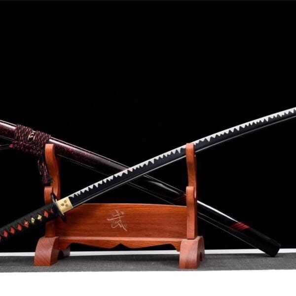 Espada Japonesa Negra y Roja