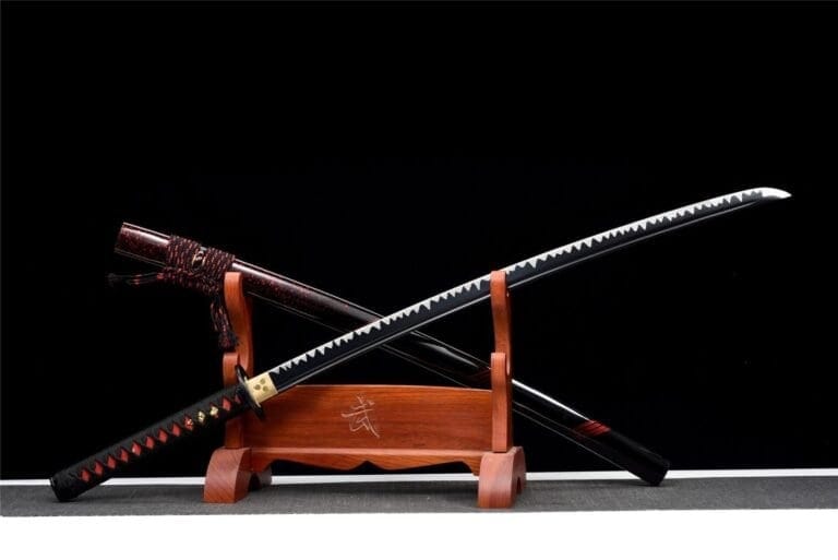 Espada Japonesa Negra y Roja