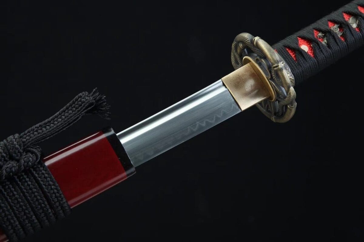 Rojo Espada Japonesa Tradicional