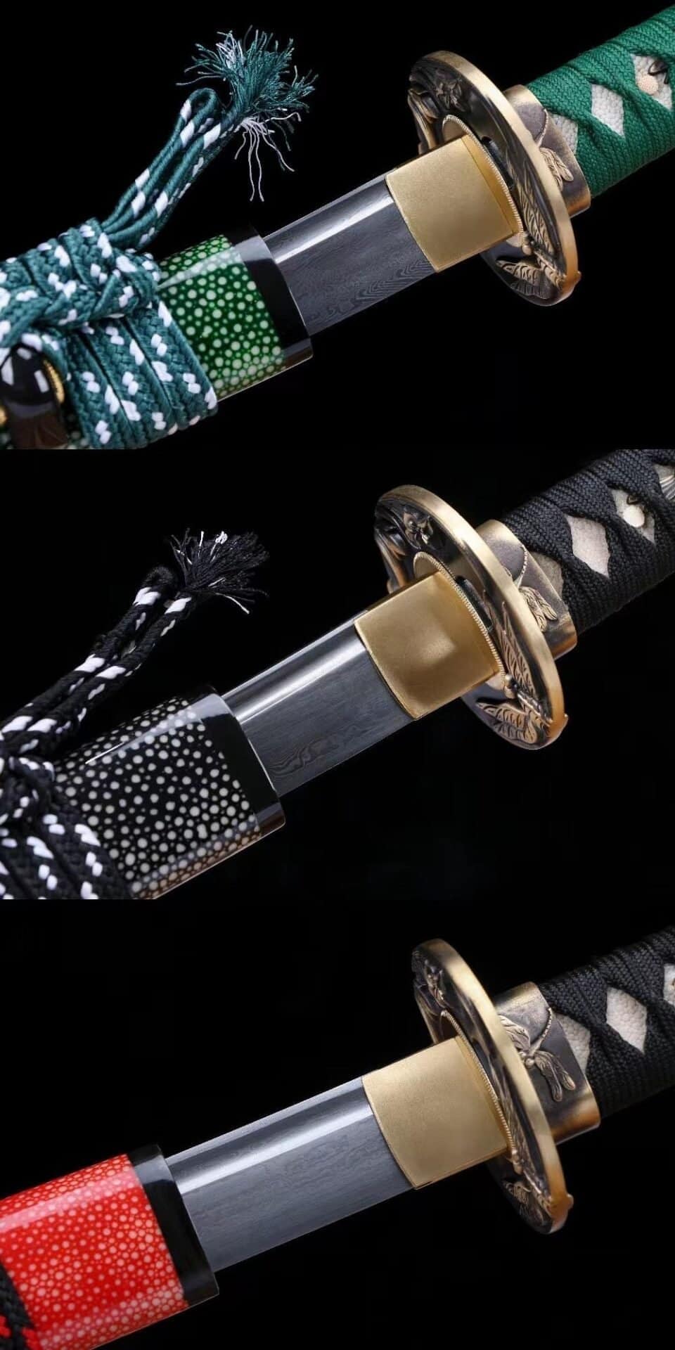 Kit De 3 Sables Negros Japoneses