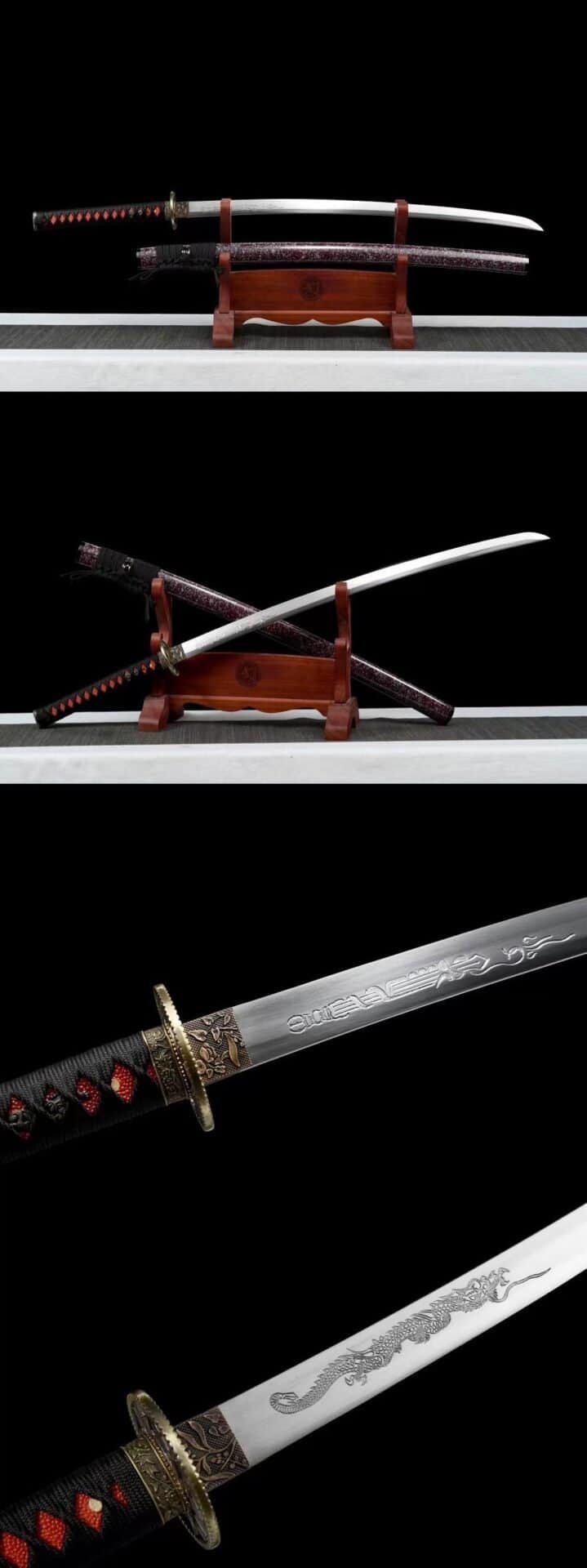 Tanto Rojo Y Wakizashi